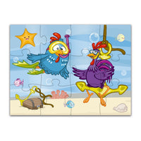 Rompecabezas 2 en 1 Gallina Pintadita 12 y 24 Pz Infantil - 10