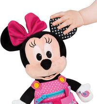 Peluche Baby Minnie Disney Estimulación 36 cm Tela Suave - 4
