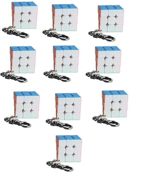 Paquete De 20 Llaveros Cubo Magico 3x3 3 cm Para Revender