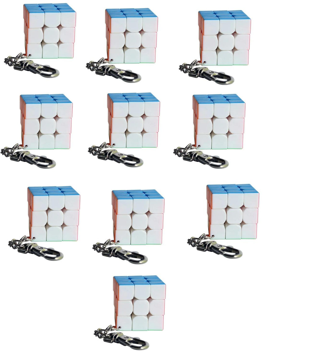 Paquete De 20 Llaveros Cubo Magico 3x3 3 cm Para Revender