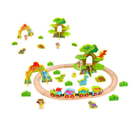 Set De 40 Piezas, Tren- Dinosaurios, Madera- Infantil- 50 cm - 4