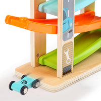 Pista de carros De Madera 4 rampas sencillas 6 Pz Top Bright - 6