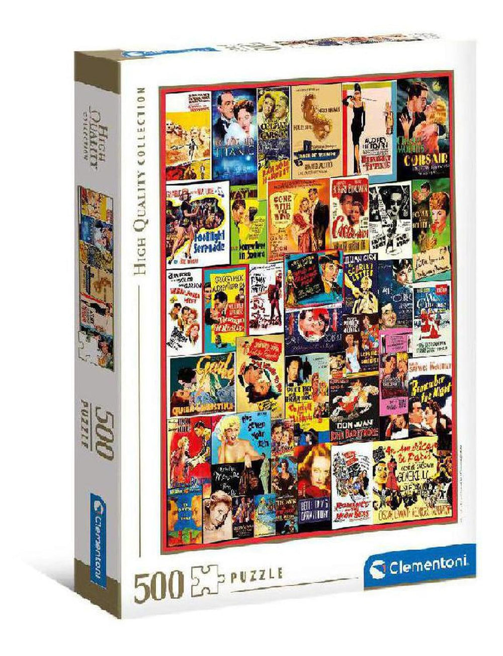 Rompecabezas Peliculas Clasicas, Cine, 500 Pz Clementoni