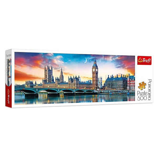 Rompecabezas 500 Piezas Panorámico Trefl: Big Ben Y Palacio De Westminster, Londres