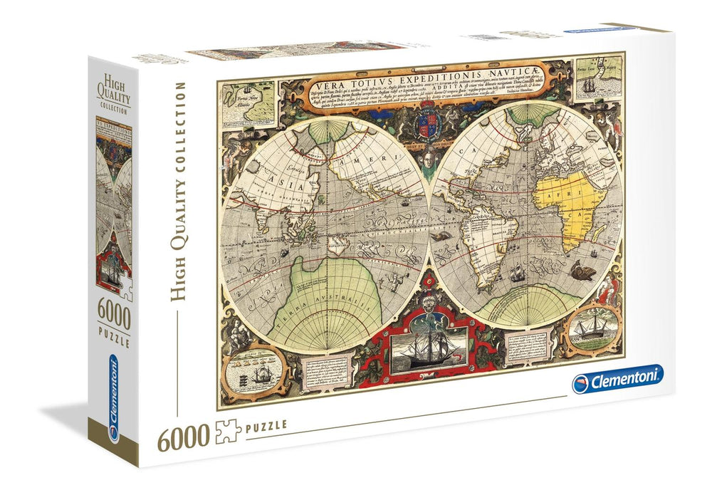 Rompecabezas Mapa Antiguo 6000 Piezas Clementoni