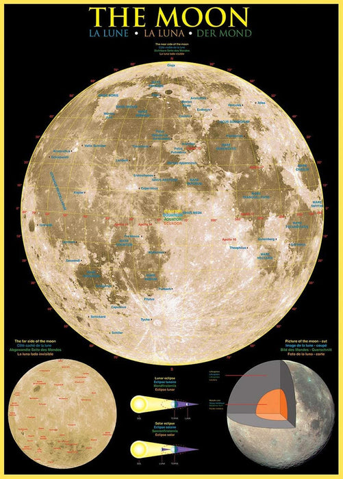 Rompecabezas La Luna The Moon 1000 Piezas Eurographics