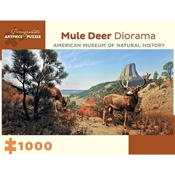Rompecabezas Mule Deer Diorama 1000 Piezas