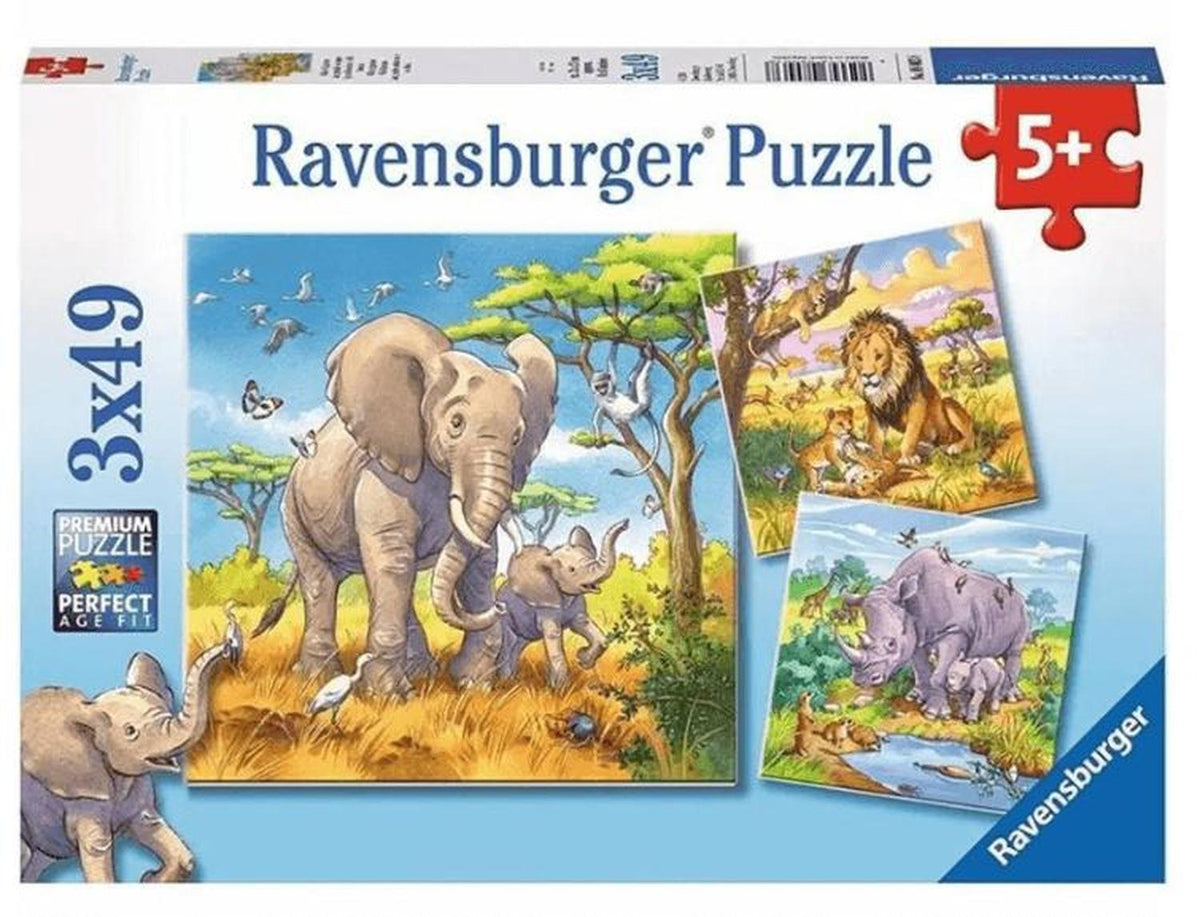 Animales De La Selva Rompecabezas De 3X49 Piezas Ravensburger