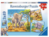 Animales De La Selva Rompecabezas De 3X49 Piezas Ravensburger - 1