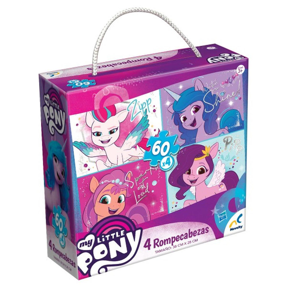 Rompecabezas 4 En 1 My Little Pony, 60 Piezas, Infantil