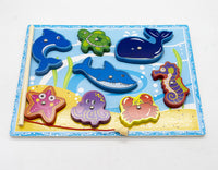 Juego De Pesca De Madera Didáctico 8 Piezas Infantil - 1