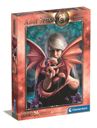 Rompecabezas Anne Stokes Dragonkin 1000 piezas Clementoni - 1
