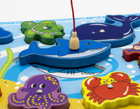 Juego De Pesca De Madera Didáctico 8 Piezas Infantil - 7