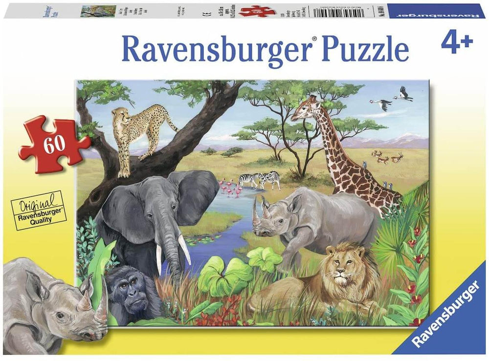 Animales De La Selva Rompecabezas De 60 Piezas Ravensburger