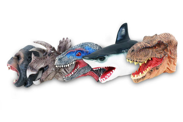 Títeres de Mano Cabeza de Dinosaurio Marionetas Hand Puppets