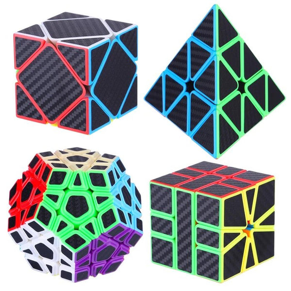 Set Cubos Magicos Wca Carbon Fiber