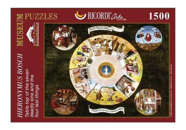 Mesa De Los 7 Pecados Mortales Rompecabezas De 1500 Piezas Ricordi