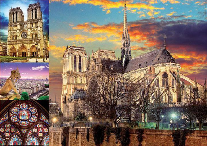 Collage De Notre Dame Rompecabezas De 1000 Piezas Educa