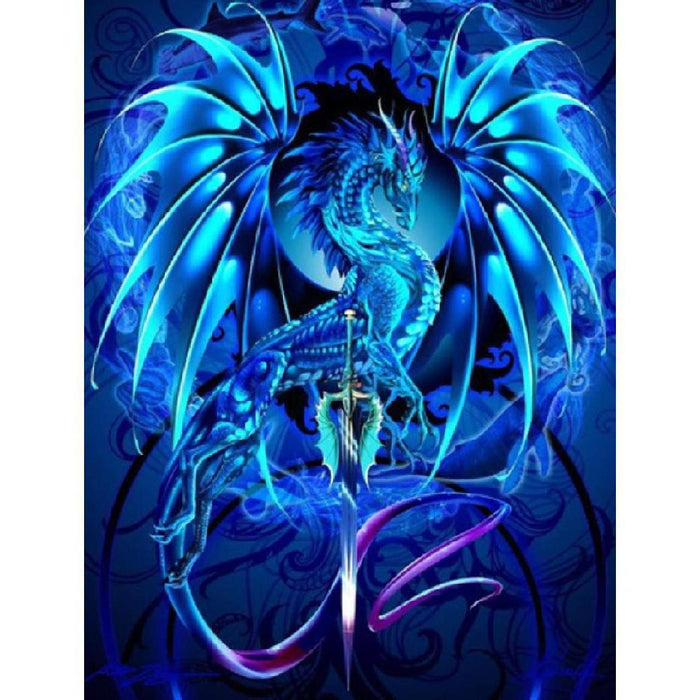 Dragon Azulado Rompecabezas De 500 Piezas Aquarius