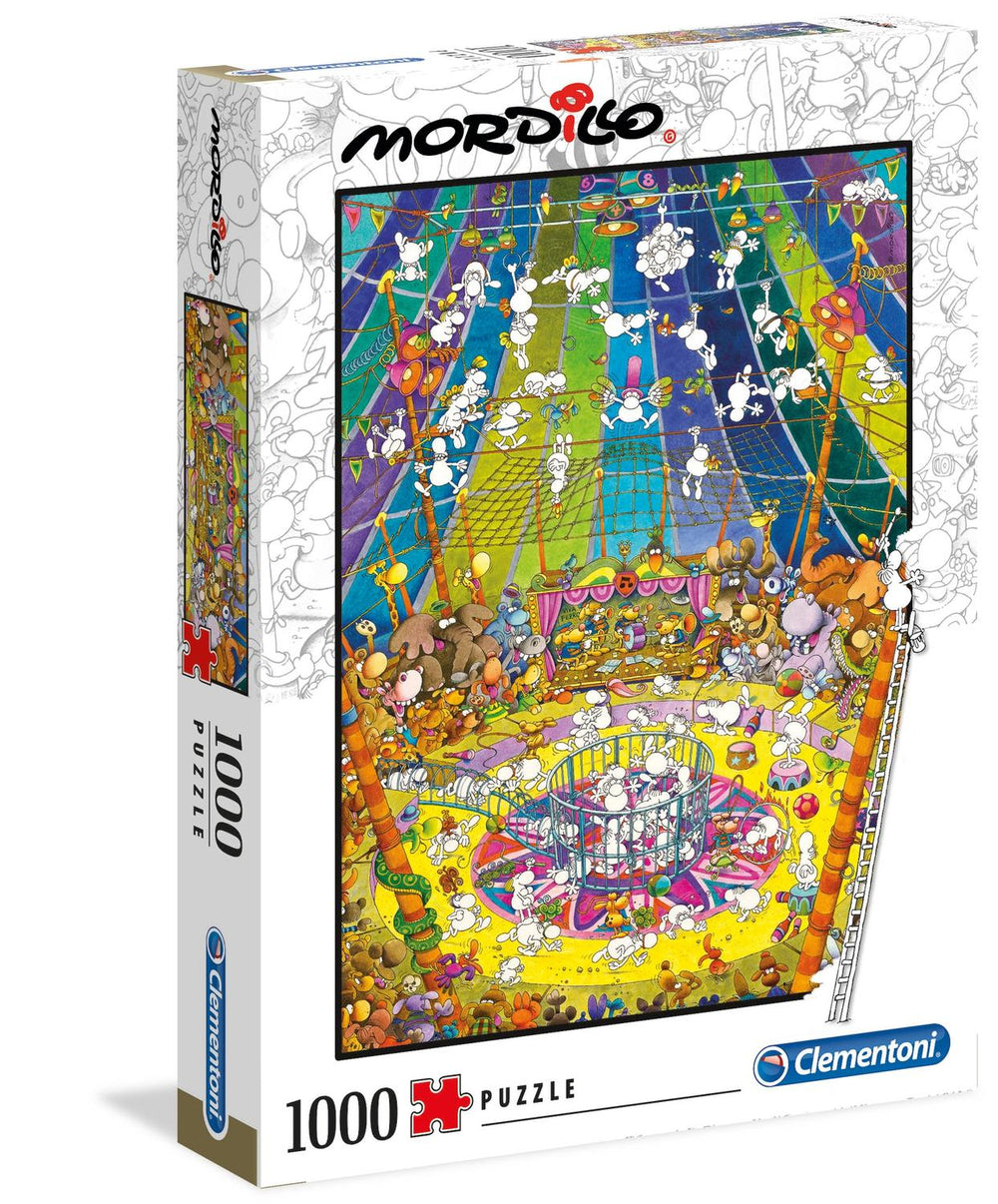 Rompecabezas Mordillo The Show 1000 Pz Clementoni