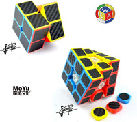Set Cubos Magicos 2 + 3 + 4 + 5 - Carbon Fiber - 5