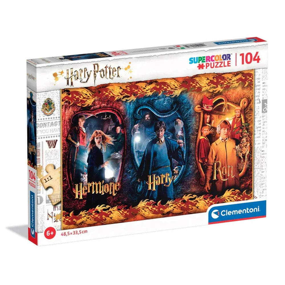 Rompecabezas 104 Harry Potter Hermione Ron 100 Piezas