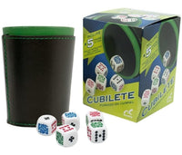 Cubilete Forrado Con 5 Dados - 3