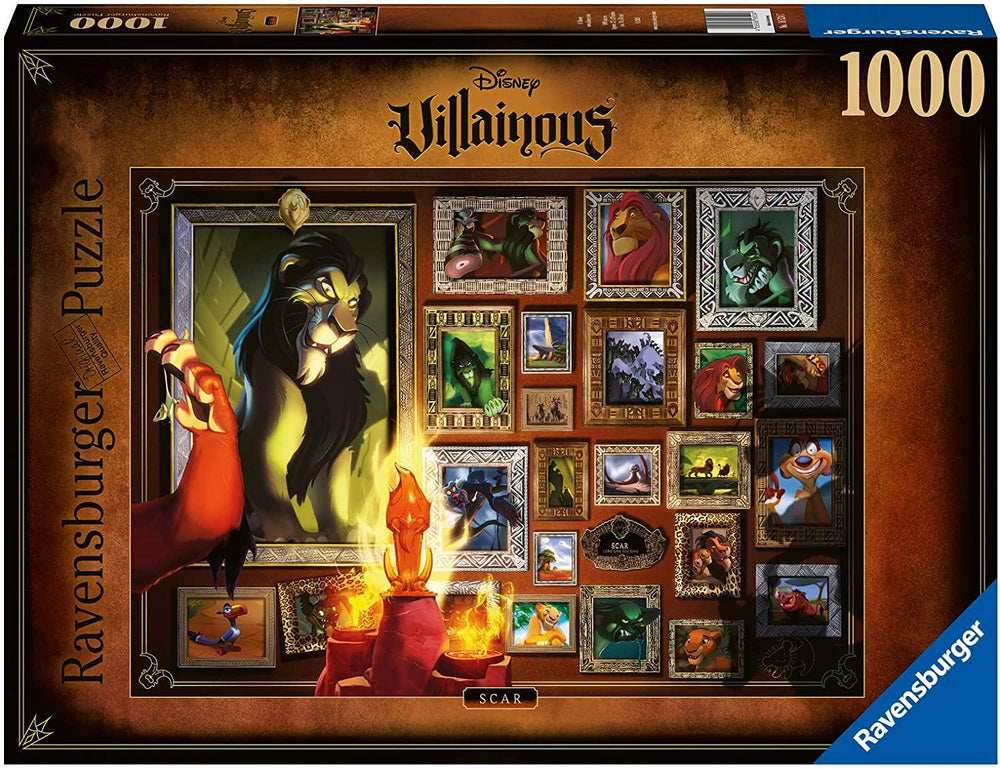 Rompecabezas Disney Villanos Scar 1000 Piezas Ravensburger