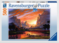 Atardecer En La Montaña Rompecabezas De 500 Piezas Ravensburger - 1