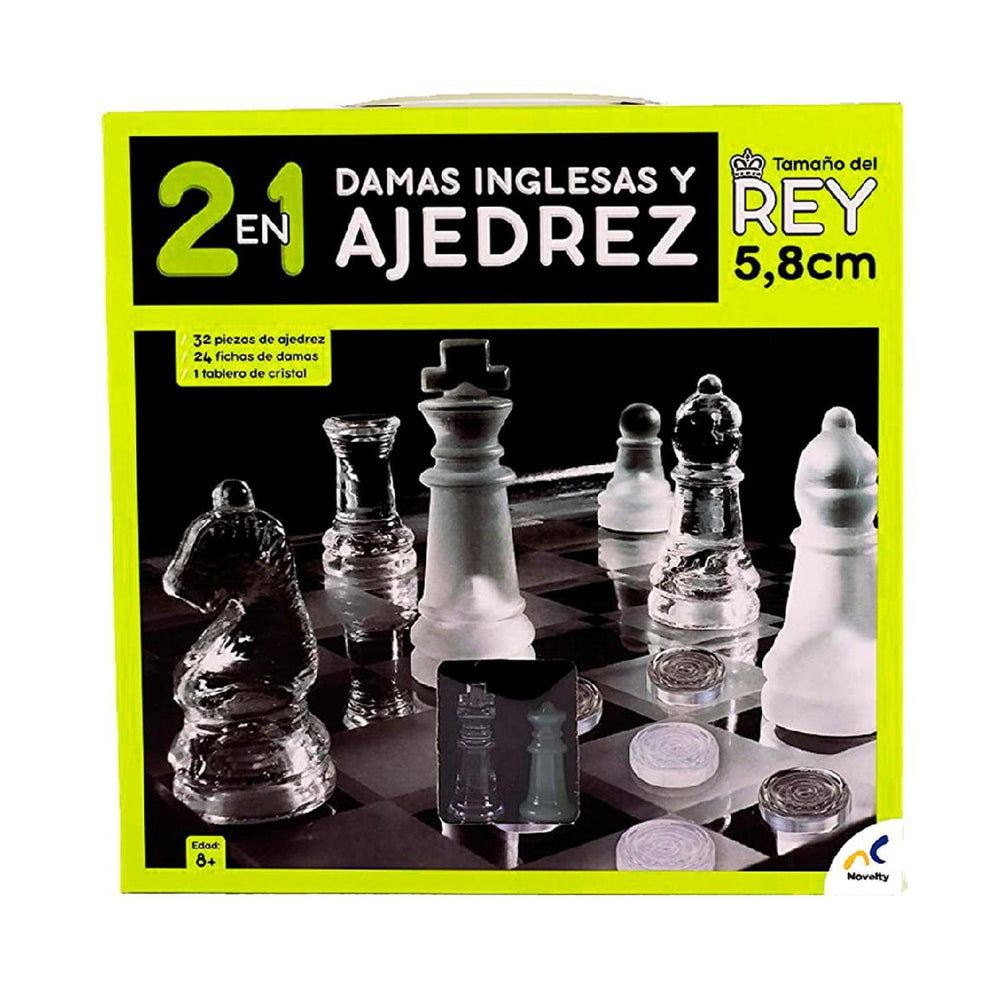 Ajedrez De Vidrio 32 Pzs