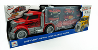 Camión De Juguete Con 7 Carritos De Plástico Y Metal Tráiler Infantil - 2