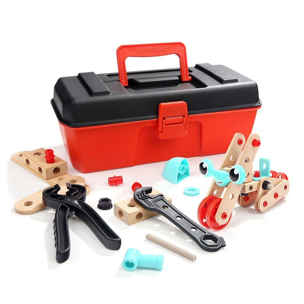 Set De Construcción De Madera, con Herramientas, Niños 53 pz