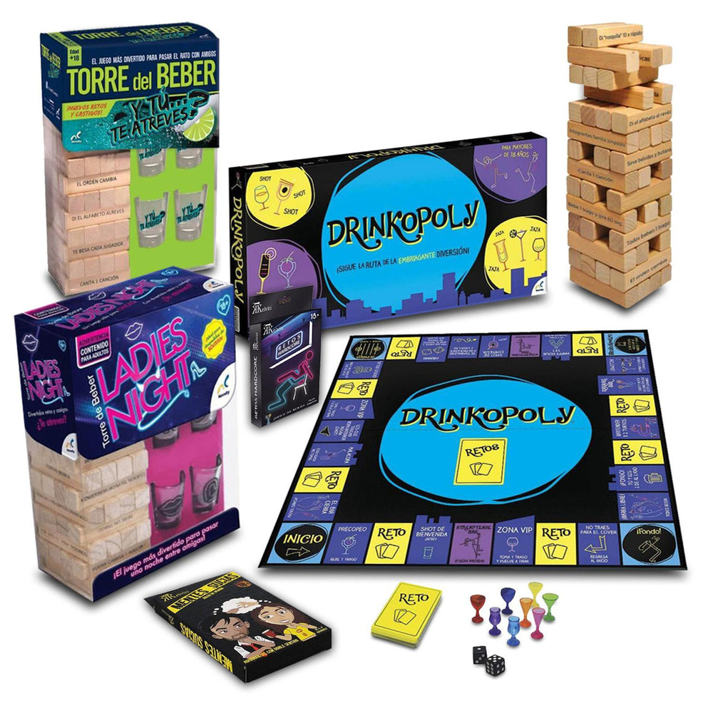Pack Atrevido Juegos De Mesa Para Adultos +18 6 piezas
