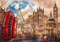 Rompecabezas Londres Vintage 1500 Piezas Clementoni - 2