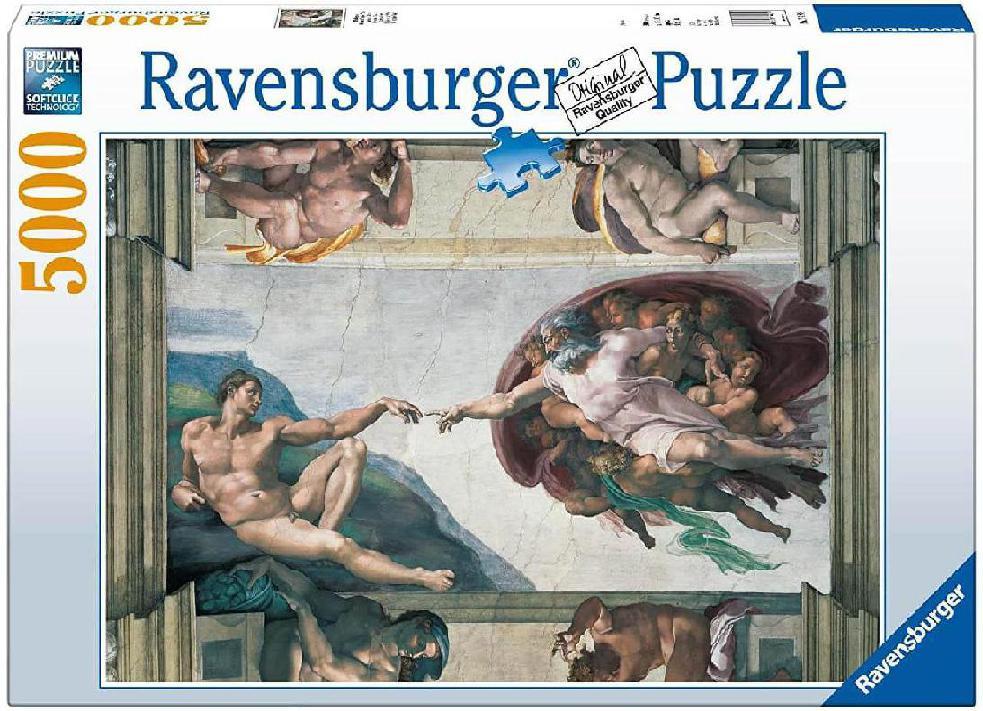 La Creacion De Adan Rompecabezas De 3000+ Piezas Ravensburger