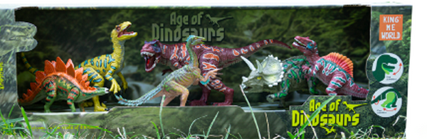 Dinosaurios de Juguete con Movimiento para Niños Kit con 6 piezas