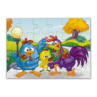 Rompecabezas 2 en 1 Gallina Pintadita 12 y 24 Pz Infantil - 13
