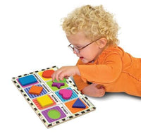 Shapes Chunky Puzzle Rompecabezas De De Madera Melissa & Doug - 3