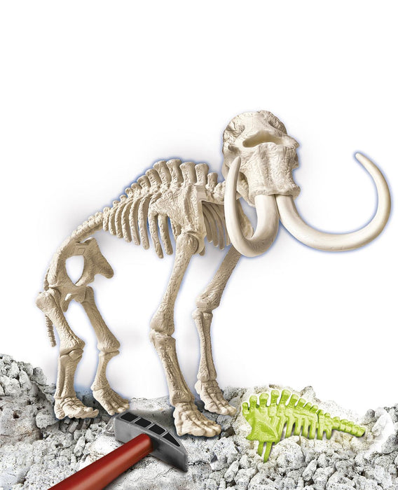 Kit De Excavación Mamut Brilla En La Oscuridad Dinosaurios