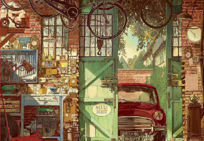 Old Garage Arly Jones Rompecabezas De 1500 Piezas Educa