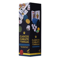 Set De Casino Cubilete + Baraja Póker Y Española + Fichas - 3