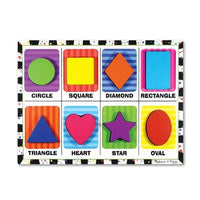 Shapes Chunky Puzzle Rompecabezas De De Madera Melissa & Doug - 1