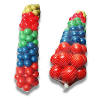 Pelotas De Plástico 75 mm 100 Piezas En Red Varios Colores - 3