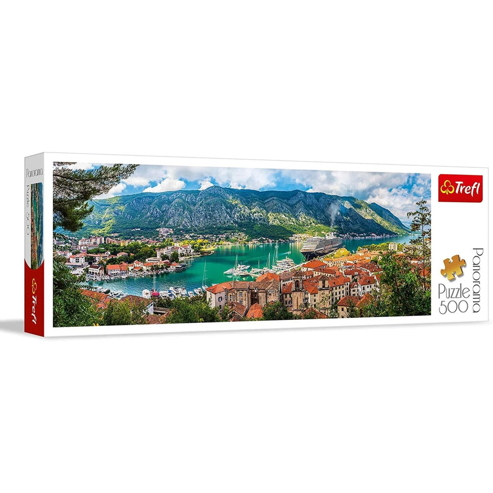 Rompecabezas Bahia De Kotor Montenegro Panorámico 500 Piezas