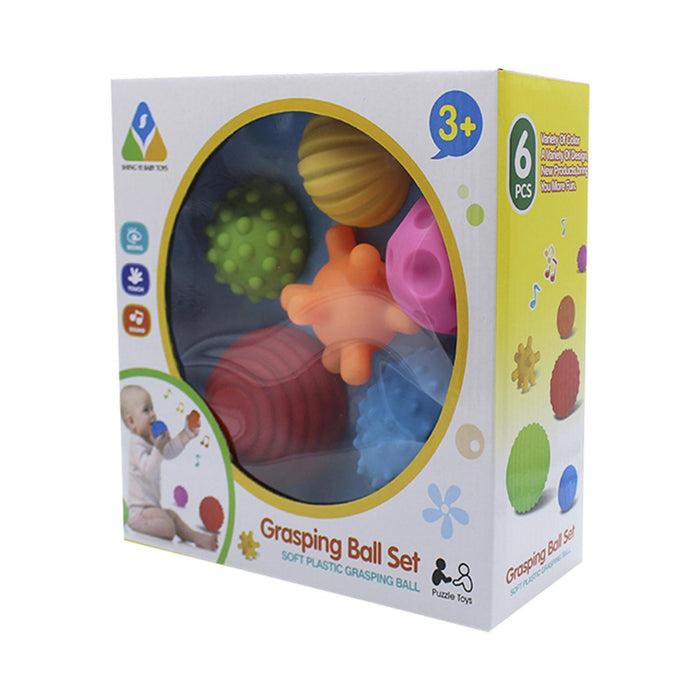  B. toys - B. baby- Pelotas para bebé- 1 bola grande texturizada  con 5 bolas sensoriales pequeñas - Juguetes de desarrollo para bebés de 6  meses + : Juguetes y Juegos