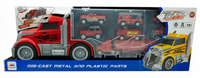 Camión De Juguete Con 7 Carritos De Plástico Y Metal Tráiler Infantil - 1