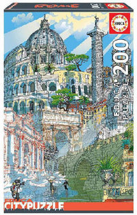 Roma City Puzzle Rompecabezas De 200 Piezas Educa - 1