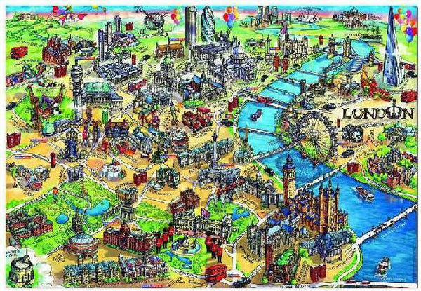 Mapa De Londres Rompecabezas De 500 Piezas Educa