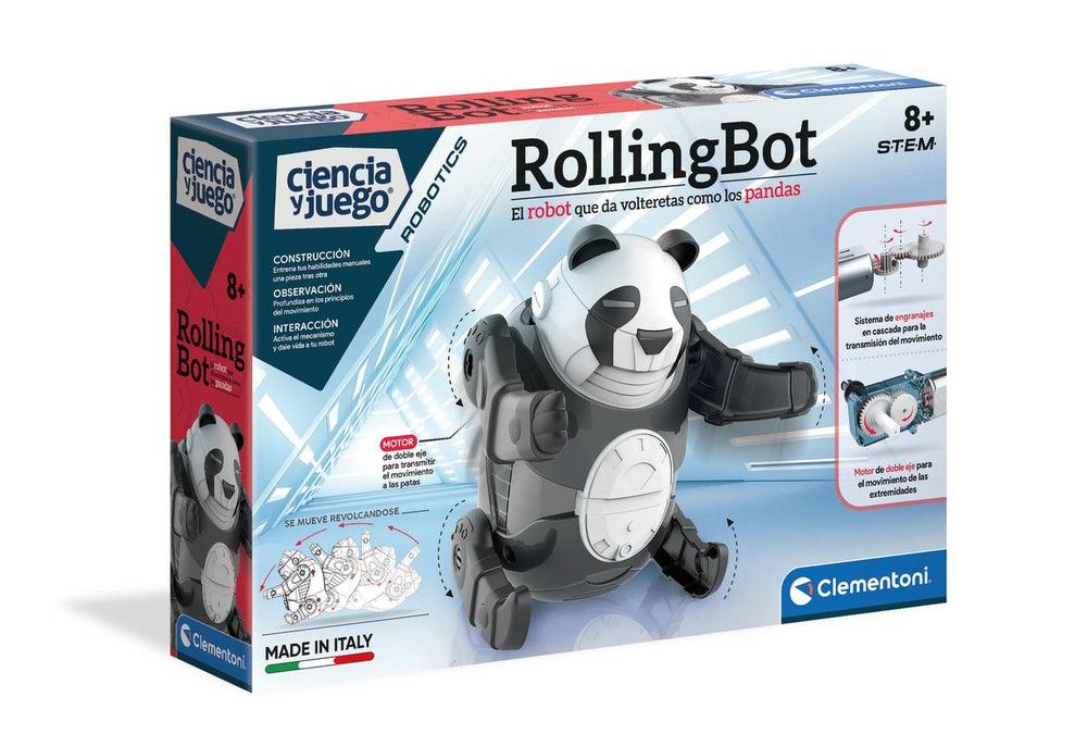 Rollingbot Robot Panda- Ciencia Y Juego -Stem Clementoni