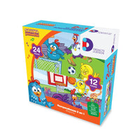 Rompecabezas 2 en 1 Gallina Pintadita 12 y 24 Pz Infantil - 16